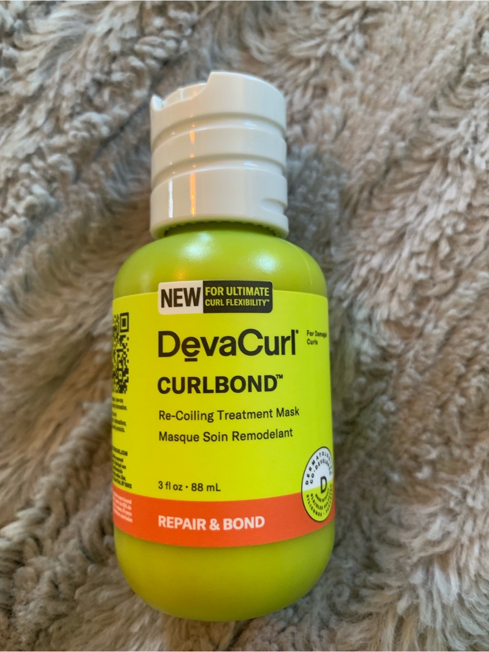 DevaCurl CURLBOND Re-Coiling Treatment Mask – 3 oz , New/ Sealed